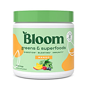 Bloom Nutrition Green Superfood | Super Greens Powder Juice & Smoothie Mix | Complete Whole Foods (Organic Spirulina, Chlorella, Wheat Grass), Probiotics, Digestive Enzymes, & Antioxidants (Mango)