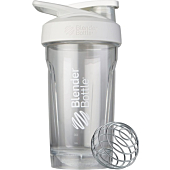 BlenderBottle Strada Shaker Cup Perfect for Protein Shakes and Pre Workout, 24-Ounce, White