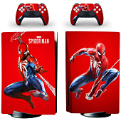 Decal Moments PS5 Standard Disc Console Controllers Full Body Vinyl Skin Sticker Decals for Playstation 5 Console and Controllers Spider