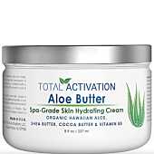 Aloe Vera Cream Face & Body Moisturizer Day & Night Skin Care Lotion for All Types of Skin better Sunburn Relief than Aloe Vera Gel, Eczema Cream for Men & Women