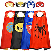 Toys for 3-10 Year Old Boys, ROKO Superhero Capes for Kids 3-10 Year Old Boy Gifts Boys Cartoon Dress up Costumes Party Supplies Easter Gifts Kids Capes Superhero Capes