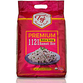 TAJ Premium 1121 Basmati Rice, Extremely Long Grain, 10-Pounds