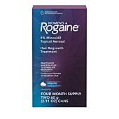 Women's Rogaine 5% Minoxidil Foam for Hair Thinning and Loss, Topical Treatment for Women's Hair Regrowth, 4-Month Supply
