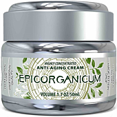 Epic Organic Night Cream Anti Aging Wrinkle Cream Reduces Wrinkles, Dark Spots, Acne Scars & Marks, Helps with Old Scar Removal, Niacinamide & Growth Factors (EGF, IGF-1, FGF and VEGF) | (1.7)