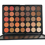 35 Colors Pro Eyeshadow Palette Makup, Pigmented Matte Shimmer Nature Eye Shadow Make up Palettes Nude Eyeshadow Beauty Cosmetics Pallet by Everfavor (Warm Natural)