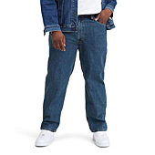 Levi's Men's 550 Relaxed Fit Jeans, Dark Stonewash, 36W x 32L