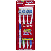 Colgate Extra Clean Full Head, Medium Toothbrush, 4 Count