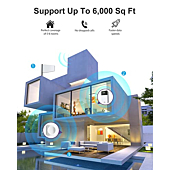 HiBoost Cell Phone Signal Booster, Upgraded Kit Support up to 6,000 sq ft with 2 Indoor Antennas, APP Support, 4G 5G LTE Data for All US Carriers -Verizon, AT&T, T-Mobile, Sprint ect, FCC Approved
