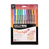 Gelly Roll Moonlight Pen Set, 0.6 mm Fine Tip, Set of 10