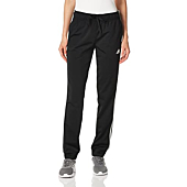 adidas Women's Essentials Warm-Up Slim Tapered 3-Stripes Tracksuit Bottoms, Black, X-Small