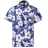 Hawaiian Shirts for Men Regular Fit Short Sleeve Mens Hawaiian Shirts with Large Variety of Colors and Designs Available (X-Large, Dark Blue 060)