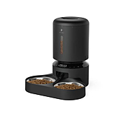 PETLIBRO Automatic Cat Feeder for Two Cats, 5L Dry Food Dispenser with Splitter and Two Stainless Bowls, 10s Meal Call and Timer Setting, 50 Portions 6 Meals Per Day for Cat and Dog