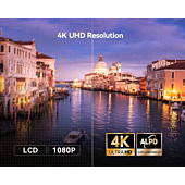 Dangbei Mars Pro 4K Projector, 3200 ANSI Lumens Laser DLP Projector with Android 4GB+128G, 2*10W HiFi Speakers, Auto Keystone Auto Focus HDR10+ Home Theater