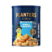 Deluxe Lightly Salted Whole Cashews, 1.14 Pound (Pack of 1) Resealable Canister - Lightly Salted Cashews & Nuts - Nutrient Dense Snacks for Adults & Kids - Vegan Snacks, Kosher