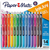 Paper Mate Gel Pens | InkJoy Pens, Medium Point, Assorted, 14 Count