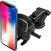 iOttie Easy One Touch 4 Dash & Windshield Universal Car Mount Phone Holder Desk Stand for -iPhone, Samsung, Moto, Huawei, Nokia, LG, Smartphones, Black