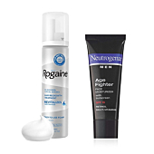 Hair Loss & Regrowth Foam and Neutrogena Age Fighter Men's Anti-Wrinkle Face Moisturizer Lotion