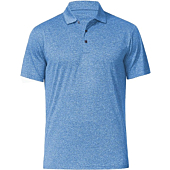 Men's Polo Shirts - Dry Fit Performance Short Sleeve Glof Polo T Shirt for Men (M, Light Blue)