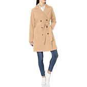 Amazon Essentials Women's Relaxed-Fit Water-Resistant Trench Coat, Taupe, Medium