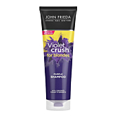 John Frieda Violet Crush Purple Shampoo for Blonde Hair, Blonde Toner Neutralizes Brassy Yellow Tones for Bleached, Platinum, and Natural Blonde Hair, 8.3 Ounce