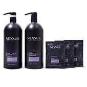 Nexxus Keraphix Shampoo and Conditioner + Repair Treatment Masks for Damaged Hair, Black, 33.8 Oz, 2 Count + 1.5 Oz, 3 Count
