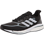 adidas Men's Supernova + Trail Running Shoe, Black/Silver Metallic/Blue Oxide, 7