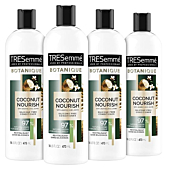 TRESemmé Botanique Conditioner for Dry Hair And Damaged Hair Botanique Coconut Nourish 97% Natural Derived Ingredients with Professional Performance 16 oz 4 Count