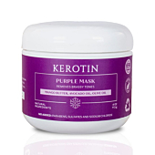 Kerotin Purple Hair Mask - Ultra Nourishing and Moisturizing Mask for blondes and silver hair; removes brassy tones and deeply moisturizes - Free of Parabens & Sulfates.
