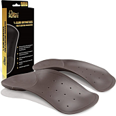 FootMatters 3/4 Slim Orthotic Inserts – for Plantar Fasciitis Pain Relief –Insoles for Women and Men with Arch Support & Heel Cup - US Men 7-8.5 Women 8-9.5