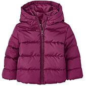A warm and cozy puffer jacket for toddlers, perfect for outdoor activities in all weather conditions