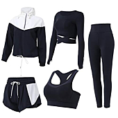 Workout Sets for Women 5 PCS Inmarces Yoga Outfits Activewear Tracksuit Sets