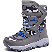 New! Boys Winter Snow Boots for Toddlers, Little Kids, and Big Kids, Waterproof and Slip-Resistant, By GUBARUN 