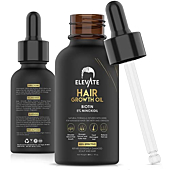 ELEVATE Hair Growth Oil - Biotin Hair Growth Serum & 5% Minoxidil Treatment for Stronger Thicker Longer Hair – Natural Hair Growth Thickening Treatment - Stop Thinning & Hair Loss for Men & Women 1oz
