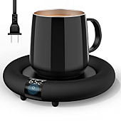 2022 New Smart Coffee Mug Warmer for Coffee Tea, Coffee Cup Warmer for Desk, Auto Shut Off, 3 Temp up to 75℃, Touch Switch, LED Display Warmer Plate for Coffee Tea Water Milk -Coffee Gift (No Cup)