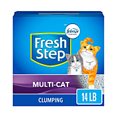 Fresh Step Clumping Cat Litter, Multi-Cat Odor Control, 14 lbs