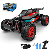 Loozix RC Racing Car, 1:20 Scale 2.4GHZ Remote Control Car 20KM/H High Speed Racing RC Truck Electric Toy Vehicle with 2 Rechargeable Batteries for Boys Kids