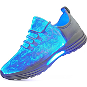LED Light Up Shoes for Men Women, Light Fiber Optic LED Shoes Luminous Trainers Flashing Sneakers for Festivals, Christmas, Halloween, New Year Party, DIYJTS 
