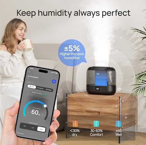 Dreo Smart Humidifier, top-fill design for easy water refill