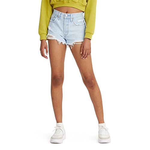 Levi's Women's 501 Original Shorts, Ojai Top-Light Indigo, 28