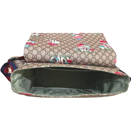 Gucci Supreme Mushroom Canvas Baby Diaper Changing Bag Italy Handbag New