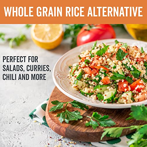 Organic Quinoa (4 lb) - Gluten Free and Vegan Complete Plant Protein, Easy to Use Source of Fiber and Iron, USDA Organic and Pre Washed, Non-GMO Whole Grain Rice and Pasta Substitute
