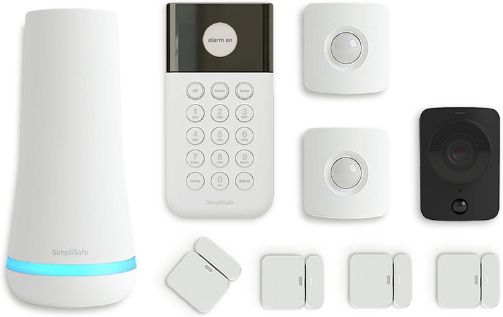 Wireless Home Security System Camera - Professional Monitoring, Compatible with Alexa and Google Assistant Contains 9 Piece 