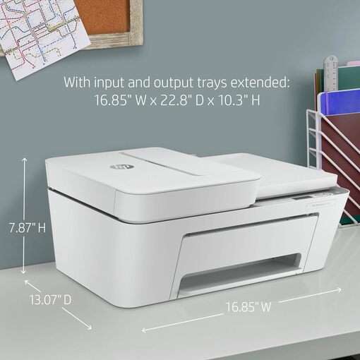HP DeskJet 4155e printer with sleek and compact design