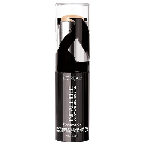 L'Oreal Paris Makeup Infallible Longwear Shaping Stick Foundation, 403 Buff, 1 Tube, 0.32 Ounce