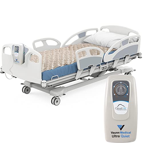 Vaunn Medical Cloud Air Whisper Quiet Alternating Air Pressure Mattress Topper with Pump Twin Size 36" x 78" x 3"