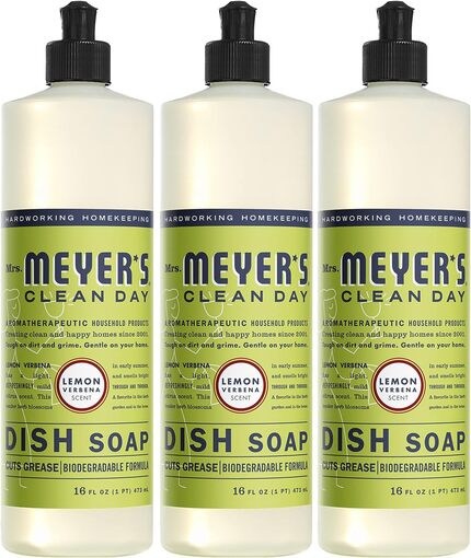 Mrs. Meyer's Dish Soap - Lemon Verbena scent, 3 pack
