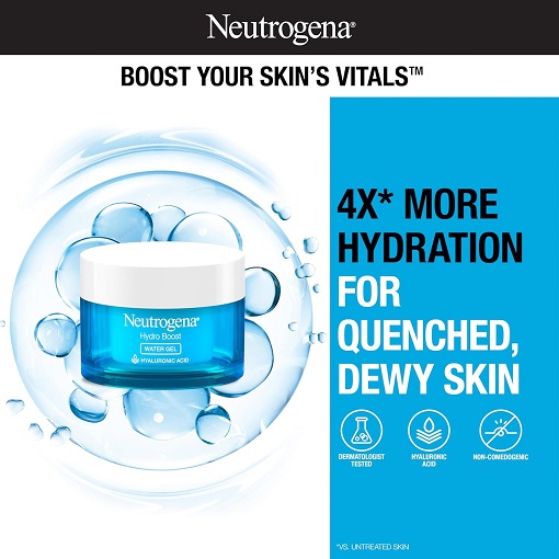 Hydrating Water Gel Face Moisturizer with Hyaluronic Acid