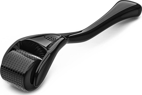 Derma Roller Microneedle Roller For Face, Beard Roller, Microneedling Roller Beard Growth Kit, Beard Roller Hair Growth Beard Care Kit for Men Skin Care Micro Needle Face Roller Scalp Roller 0.25mm
