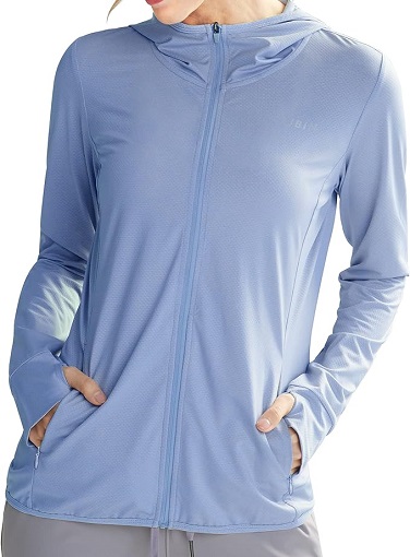 Libin Women's Sun Protection Hoodie, UPF 50+, Hiking & Outdoor