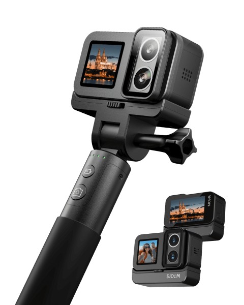 Walmart: SJCAM SJ20 SUPERNIGHT 4K Dual Lens Action Camera, 6-Axis Gyro Stabilization, F1.3/F2.0 Aperture, 154° FOV, 8H Power Selfie Stick, Low Light HDR, 8X Zoom, Waterproof 30M for Motorcycling/Travel